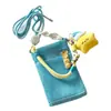 Bolsa de Celular Fresca e Doce para Meninas, Bolsa de Ombro Versátil para Viagens ao Ar Livre no Verão, Bolsa de Armazenamento Portátil de Malha Transversal