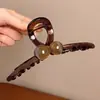 Pinza de tiburón extragrande con un toque de alta gama, pinza para el cabello exquisita y robusta para la parte posterior de la cabeza, adecuada para cabello grueso