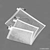 Bolsa de Arquivo Transparente para Escritório Grande Capacidade Malha de Nylon Durável Bolsa para Documentos Estudante Portátil com Zíper Bolsa de Armazenamento
