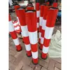 Poste de Advertencia de Tubo de Acero Poste Anticolisión Poste de Tráfico Tope para Coche Barrera Vial Poste de Aislamiento Reflectante Valla de Protección Vial