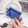 [LOGO Impresible] Color Macarrón Hombres y Mujeres Pueden Colgar Monedero Portatarjetas Mini Monedero Bolsa para Auriculares Llaves