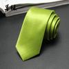 Al por mayor del fabricante en stock Corbata estrecha de 5 cm para hombre, estilo coreano casual, seda sintética, color sólido, poliéster, seda, camisa pequeña para mujer