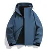 Mismo estilo que el conjunto de tres en uno para exteriores de la familia Luo, chaqueta tipo cáscara de dos piezas, ropa de manga larga cortavientos impermeable, chaqueta de alta gama, desmontable