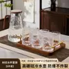 Jarra de Agua Fría Doméstica de Gran Capacidad, Jarra de Agua Fría de Vidrio Resistente a Altas Temperaturas, Juego de Tazas para Agua Hervida, Tetera Hervidor de Grado Alimenticio Engrosado