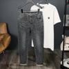 Pantalones Vaqueros Nuevos de Primavera y Verano para Hombre Estilo Coreano Modernos Pantalones Haren de Tobillo