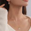 Collar de Zirconia Microincrustada Estilo de Diseño de Lazo Explosivo Caliente Transfronterizo Joyería de Personalidad Europea y Americana de Moda de Lujo Ligero para Mujer