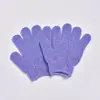 Toalha de Banho Esfoliante de Nylon Poliéster Banho Cinco Dedos Amazon Venda Quente Toalha de Banho Dupla Face Esfoliante Corporal Luvas Esfoliantes