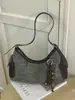 Bolso de axila retro de color block de alta gama transfronterizo, bolso de hombro tejido moderno y versátil para el trabajo, bolso cruzado de moda de nicho