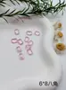 Fondo Puntiagudo Forma Especial Rosa Glaciar Diamante Suelto Manicura Estéreo Diamante Grande Material de Vidrio Boutique Corazón Torcido Corazón Adornos de Diamante DIY
