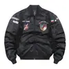 Chaqueta de aviación MA1 para primavera y otoño, chaqueta de vuelo de la Fuerza Aérea para hombre, chaqueta cruzada para hombre, mono, cuello de béisbol, top