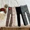 [Forro Polar Delgado] Medias para Niña Otoño/Invierno Nuevos Leggings con Pies Forrados de Polar para Niños Calcetines de Capa Base Cálidos