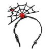 Faixa de Cabeça de Halloween Decoração de Festa Faixa de Cabeça com Teia de Aranha Adereço de Atmosfera Grampo de Cabelo Adereço de Foto para Celebridade da Internet Acessório de Cabelo Transfronteiriço Peculiar