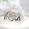 Caja de dulces con láser rosa para bodas europeas transfronterizas de Amazon, caja de dulces perlada para fiestas navideñas, disponible en fábrica.