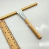 Fábrica de Shenzhen de buena calidad en stock, venta al por mayor, cepillo de silicona para mascarilla, cepillo de maquillaje, cepillo de madera con forma de lengüeta grande, cepillo de belleza para mascarilla.