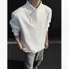 Sudadera de Moda Estilo Americano con Cremallera Diagonal para Hombre, Capa Base Cleanfit de Otoño e Invierno, Camiseta de Manga Larga de Diseño Nicho para Parejas