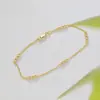 Pulsera Minimalista de Hilo con Cuentas Finas Más Vendida en Europa y América, Cadena Espaciadora de Cuentas Redondas Pequeñas Lisas, Joyería Básica Versátil, Estilo de Nicho de Lujo Ligero