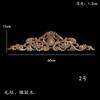 Aplique de madera maciza tallada europea, para esquina, puerta de flores, fondo de pared, puerta de armario con flores largas, decoración tallada en madera, flor horizontal