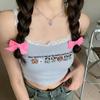 Paquete de 8 Moño de Listón Rosa Pasador Pequeño para el Cabello Pin de Prefacio Tocado ins Dulce Lindo Pasador Tejido para el Cabello
