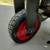 Carro de Cenizas Eléctrico Ensamblaje de Horquilla Delantera Carretilla de Mano 25cm Rueda Universal Sólida Manga de Dirección Rodamiento de Bolas Accesorios para Triciclo