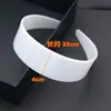 Placa base de diadema extendida DIY blanca material de accesorios para el cabello hechos a mano en blanco diente antideslizante plástico ABS diadema ensanchada