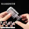 Sello de silicona para arte de uñas Francés gigante pegajoso transparente doble cara placa de acero para uñas encaje patrón de mariposa herramienta de impresión de flores