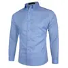 Camisas Masculinas de Manga Longa Coloridas da Moda para Tamanhos Maiores para Todas as Estações, Camisas Business Casual para Homens, Atacado Ebay