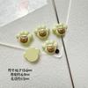 Cor de macaron pata de urso fofa urso tinta liga DIY pulseira com contas colar acessórios de cabelo acessórios de presilha de cabelo