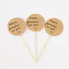 Tarjeta de Pastel Pequeño Fresco Mori Amor Papel Kraft Pastel Feliz Decoración de Pastel Tarjeta Insertable Suministros para Hornear