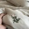 Elegante y Lujoso Juego de Cama Bordado de Cuatro Piezas para Niñas, 60 Hilos, Lyocell Tencel, Lavado a la Piedra, Aspecto Vintage