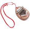 Mini Octava Kalimba cristal plexiglás instrumento musical caoba piano de dedo regalo creativo piano de pulgar