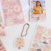 D16 linda comida pegatina de cuenta de mano colorida láser coreana tarjeta goo foto material diy papel impermeable pvc pegatina pequeña