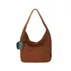 Bolso de Hombro de Lona Casual de Gran Capacidad para Mujer 2026 Verano Nuevo Estilo Simple Moderno con Textura