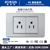 Carregamento Rápido de 20W Padrão dos EUA Painel de Interruptores Padrão dos EUA com Fonte de Alimentação de Parede USB Doméstico Cinza Painel dos EUA Ecológico