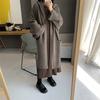 Suéter Poncho con Capucha de Estilo Artístico Perezoso Vintage Suave y Ceroso Cárdigan de Punto Chaqueta Versión Amplia Suelta Otoño e Invierno Nuevo Mujer