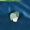 Broche de planta em vaso de desenho animado fofo casco de tartaruga bambu cacto suculenta planta pin acessórios de vestuário atacado