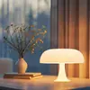 Lâmpada de Mesa para PC Popular Coreana Ins Cogumelo Transfronteiriça Iluminação Dinamarquesa Luminária de Cabeceira Celebriade da Internet Atmosfera Lâmpada de Mesa Decorativa Resistente a Quedas