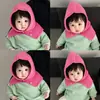 Gorro Integral para Bebé Otoño e Invierno Gorro Cálido con Bufanda, Lindo y Versátil, Gorro Unisex para Bebé con Protección para Orejas, Gorro de Punto para Niños Moderno