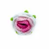 Flores de Rosa Tejidas a Mano al por Mayor Cabezas de Flor de Rosa Accesorios de Ropa DIY Materiales Decorativos Pétalos Productos Semiacabados Flores Simuladas de Ganchillo