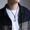 Colgante Ping An Buckle para Mujer Plata de Ley 999 Retro Pixiu Método Antiguo Collar de Plata para Hombre Regalo Día de San Valentín 520