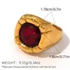 Anillo con un tacto de alta gama, acero inoxidable, lujo ligero, diseño de circón colorido estilo ins, anillo abierto ajustable, venta al por mayor transfronteriza