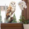 Nuevo divertido-f98 búho personalizado ventana de vidrio hogar fondo embellecedor pegatinas para ventana al por mayor estático uv
