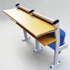 Escalera Plegable Personalizada Silla Volteable Asientos para Aula Aula Multimedia Silla Escritorio de Estudio Escalera Fila de Sillas