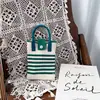 Bolso pequeño portátil de verano 2024, nuevo y popular bolso cruzado de punto para teléfono móvil.