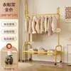 Perchero de pie para dormitorio, móvil, diseño simple de cactus, tendedero para balcón de apartamento de alquiler, soporte para barra de secado de ropa