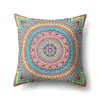 Suministro transfronterizo funda de almohada de poliéster estilo bohemio patrón de mandala funda de almohada ropa suave para el hogar