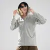 Roupas de Nylon de Alta Qualidade com Resfriamento de Gelo e Proteção Solar para Mulheres, Jaqueta com Capuz Estilo Casal com Proteção UV, Roupas de Proteção Solar para Homens com Logotipo Personalizado