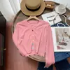 Toma Real de Juguetona Chica de Otoño Adelgazante Colorido Botón Tejido de Algodón Top Delgado Cárdigan Chaqueta de Moda para Mujer