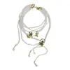 Collar de Cadena para Clavícula de Mujer con Borla de Perlas Retro de Alta Resistencia, Diseño de Nicho, Lujo Ligero, Versátil, Elegante, Multicapa