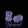 Cristal Púrpura Piezoeléctrico Cuentas Espaciadoras Púrpura Lavanda Accesorios para Joyería DIY Osito Suelto Cuentas Sueltas Accesorios para Pulsera Venta al por Mayor Cristal Blanco