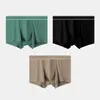 Ropa Interior de Algodón Puro para Hombre, Calzoncillos tipo Boxer Antibacterianos de Cordyceps de Rayón en la Entrepierna, Calzoncillos tipo Boxer de Algodón Transpirables y Amigables con la Piel Fabricante Venta al por Mayor